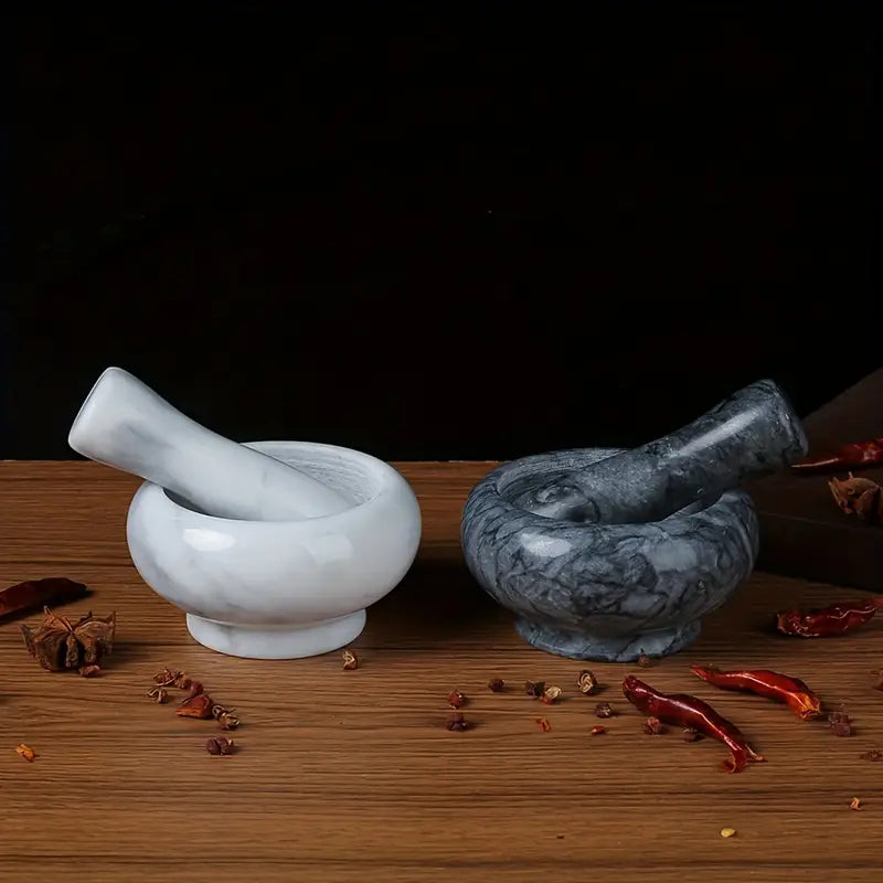 Ensemble de Mortier & Pilon en Marbre Premium