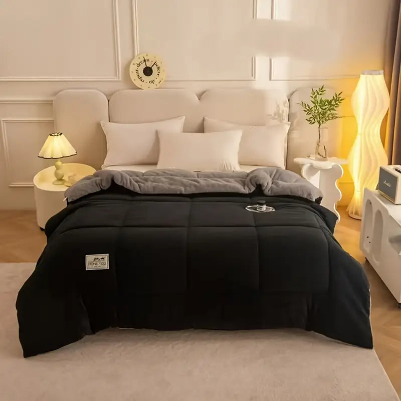 Couette hiver en velours double face – 5 dimensions, 3 coloris
