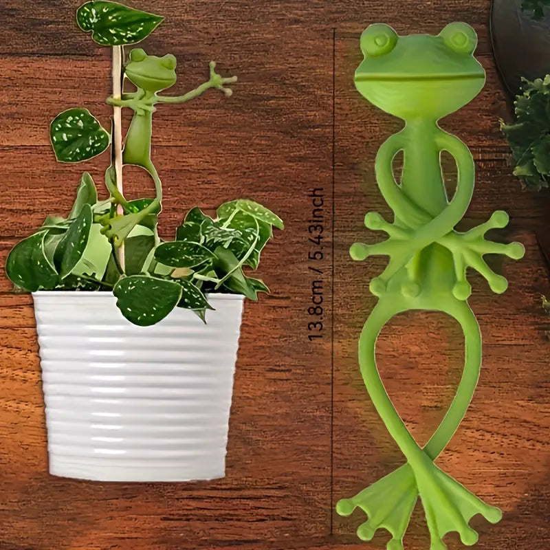 Lot de 2/4/6/8 Supports de Plantes Grenouille – Clips Décoratifs