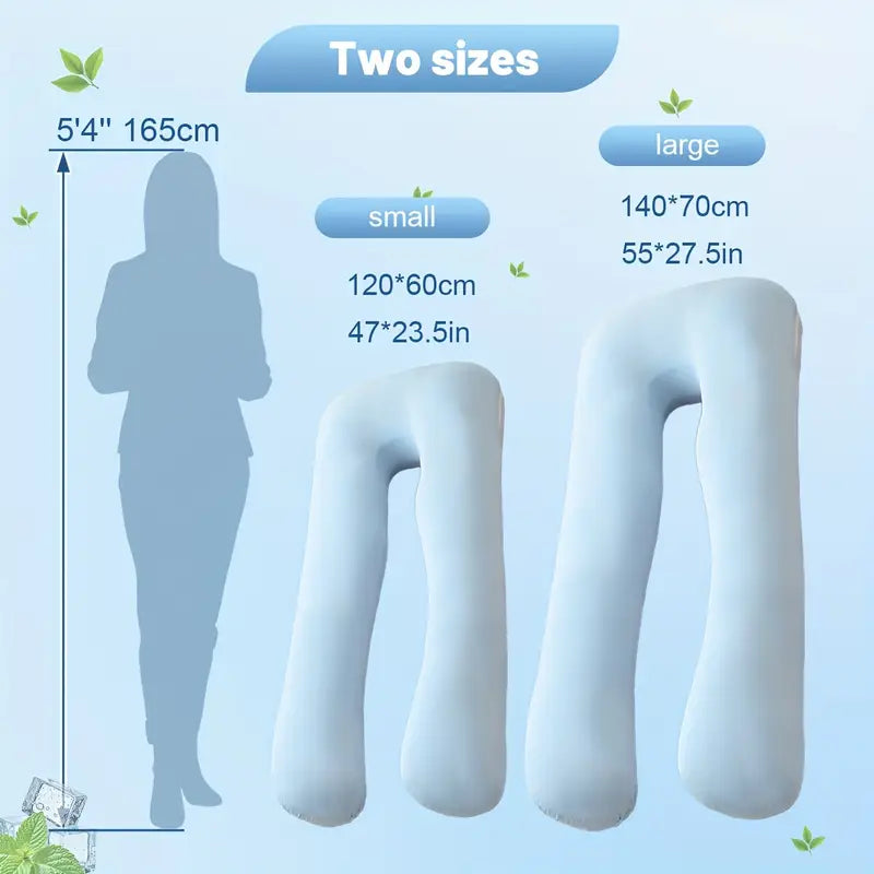 Oreiller Ergonomique en Forme de U – Tissu Rafraîchissant & Respirant