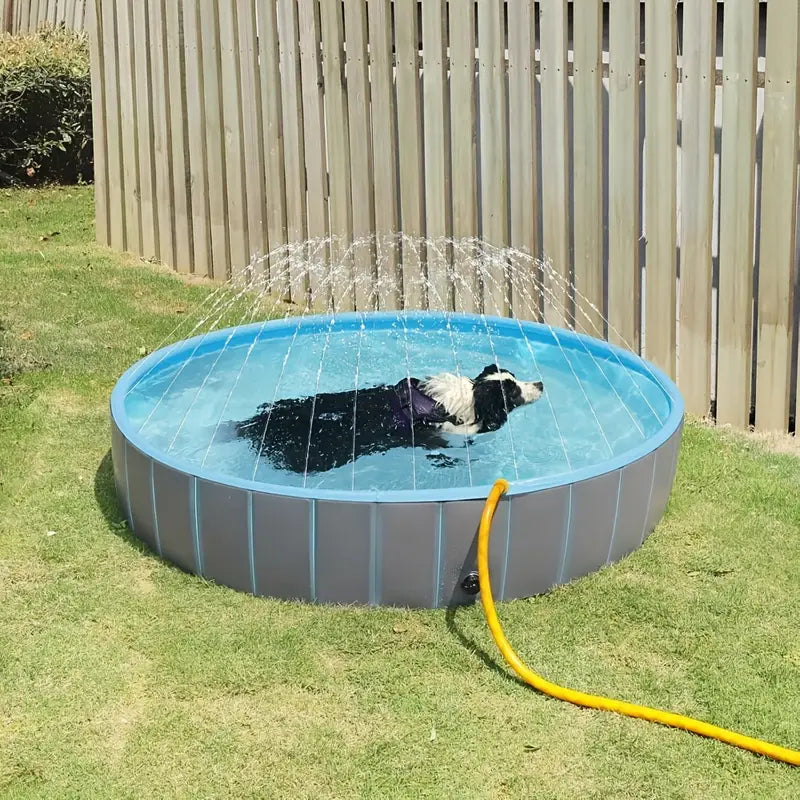 Piscine Portable Antidérapante pour Chien
