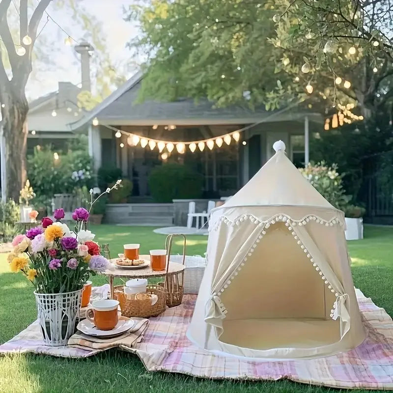 Tente Château d’Extérieur – Maison de Jeu au Design Gothique