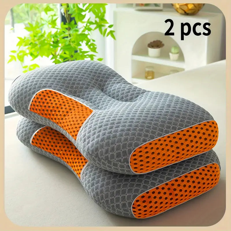 Lot de 2 Oreillers Cervicaux Tricotés Doux – Un Sommeil Luxueux et Réparateur