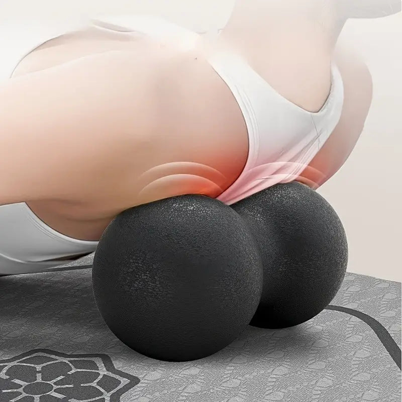 Balle de massage double – Dos, jambes & auto-massage