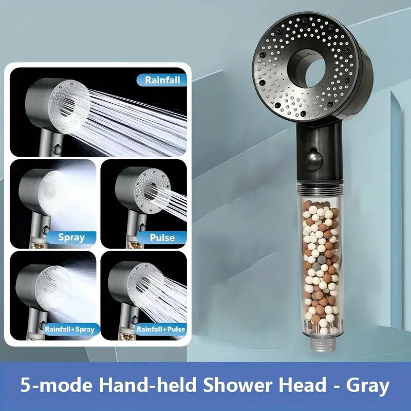 Tête de Douche Haute Pression 5 Modes avec Filtre – Économie d’Eau