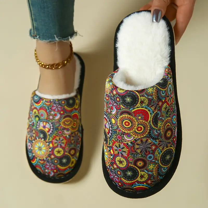 Chaussons d’Hiver Bohèmes pour Femmes – Confort & Élégance au Quotidien