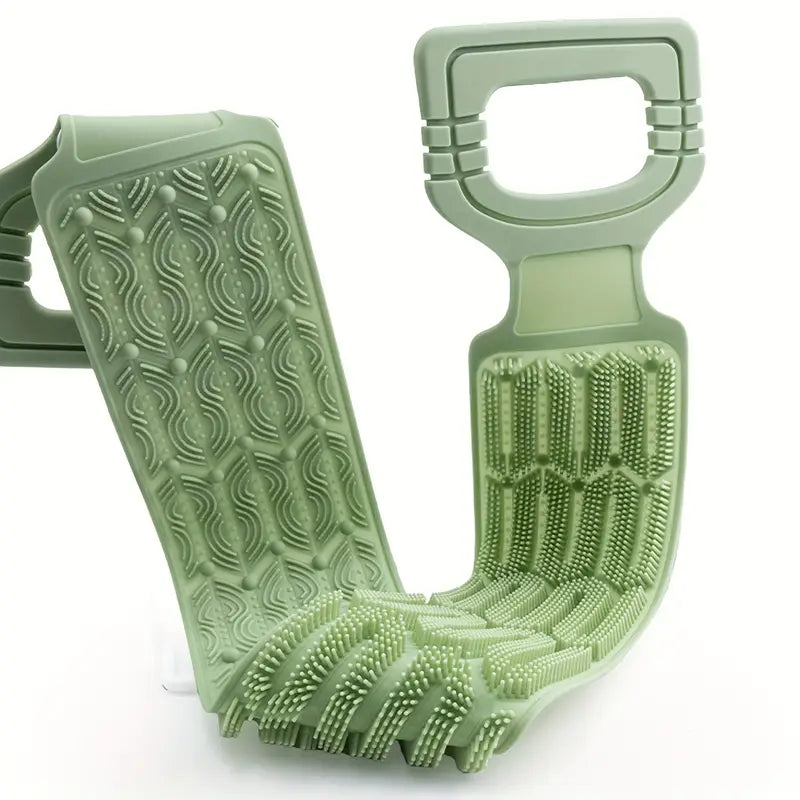 Silikon-Peeling-Handtuch – Dusch-Peeling-Zubehör mit Griffen
