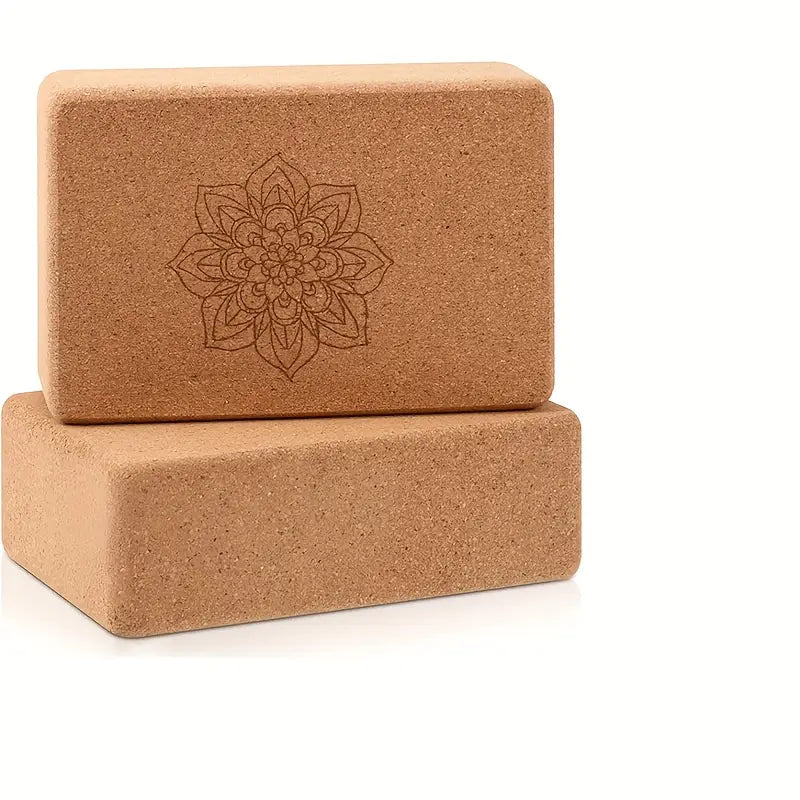 Lot de 2 Blocs de Yoga en Liège Naturel