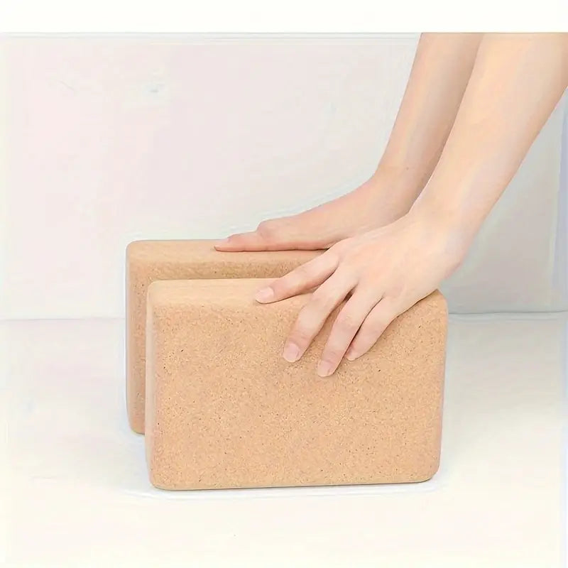Lot de 2 Blocs de Yoga en Liège Naturel