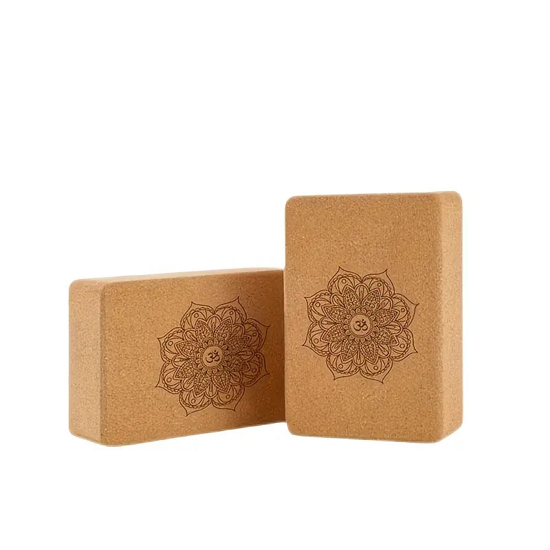 Lot de 2 Blocs de Yoga en Liège Naturel
