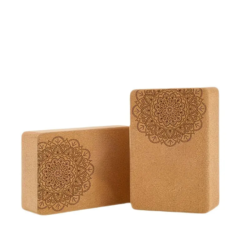 Lot de 2 Blocs de Yoga en Liège Naturel