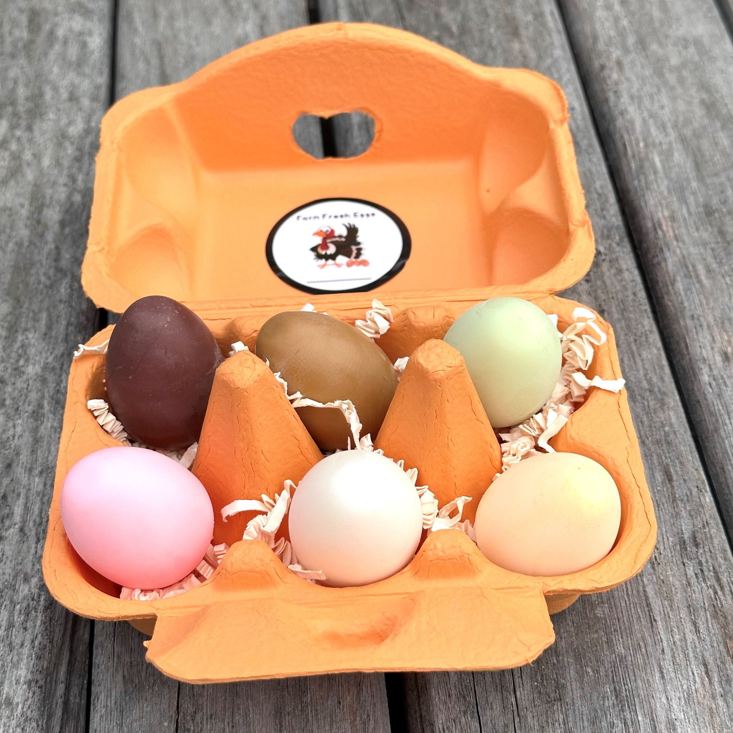 Boîte Œufs Fondants de Cire Assortiment de 6 Parfums - Savonnerie de bornes