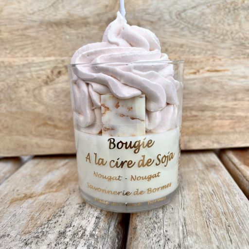 Bougie pâtissière 190 g Nougat - Bougie Gourmande
