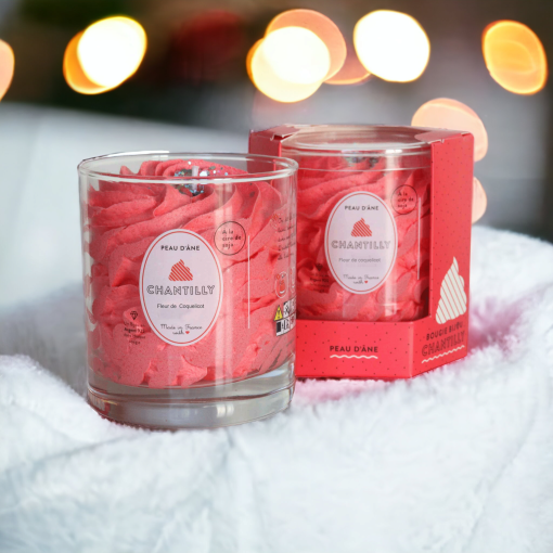 PEAU D’ÂNE – Bougies Bijou Chantilly & Parfumées 180g - Savonnerie de bornes