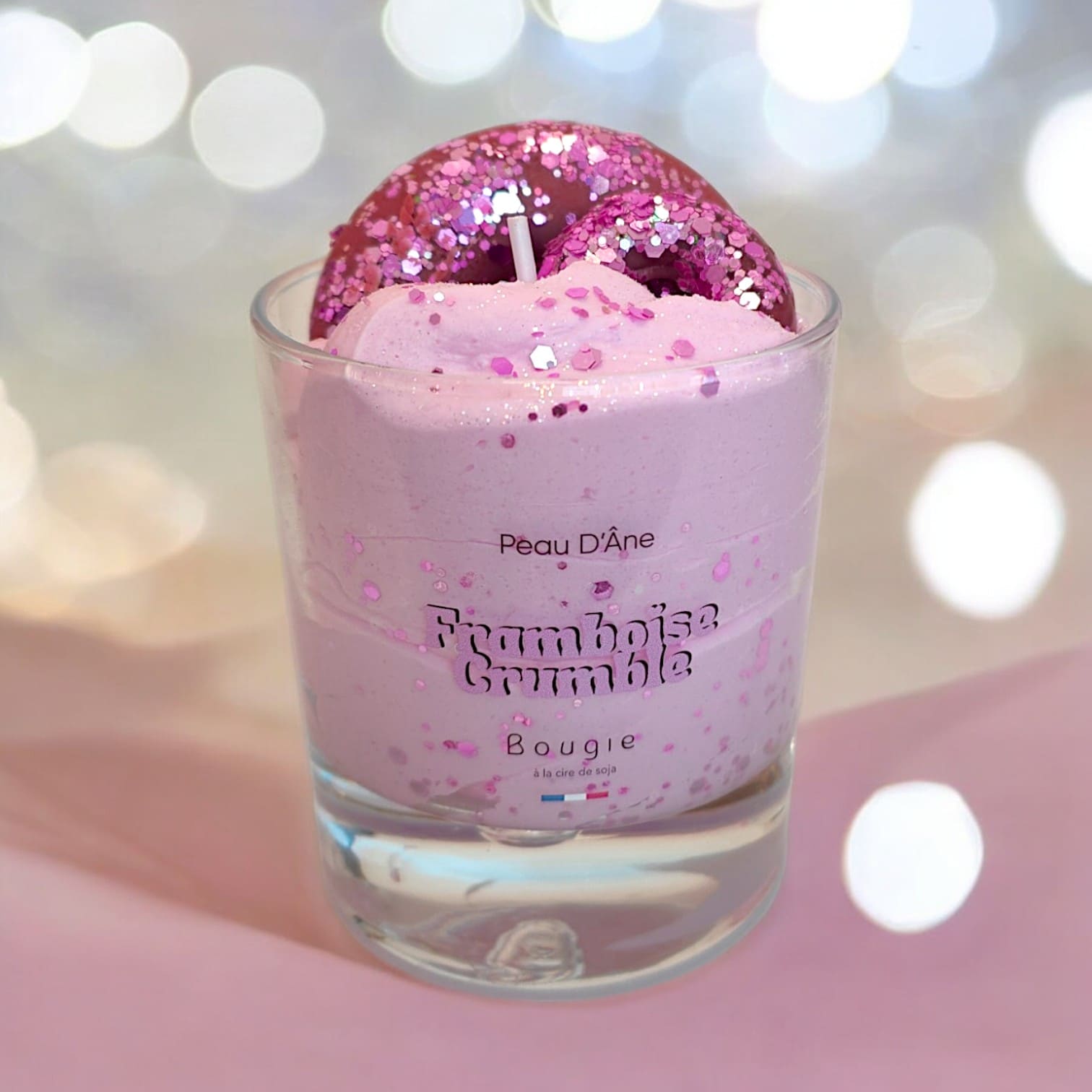 PEAU D'ANE – Kerze GEFRORENE HIMBEEREN 260g - Savonnerie de Bornes