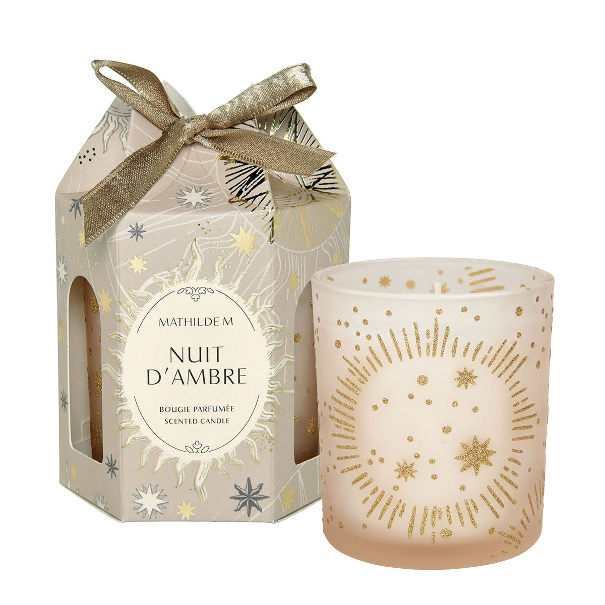 Scented candle Fête Céleste 160 g - Nuit d'Ambre - Mathilde M