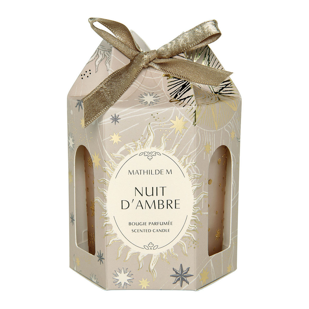 Scented candle Fête Céleste 160 g - Nuit d'Ambre - Mathilde M