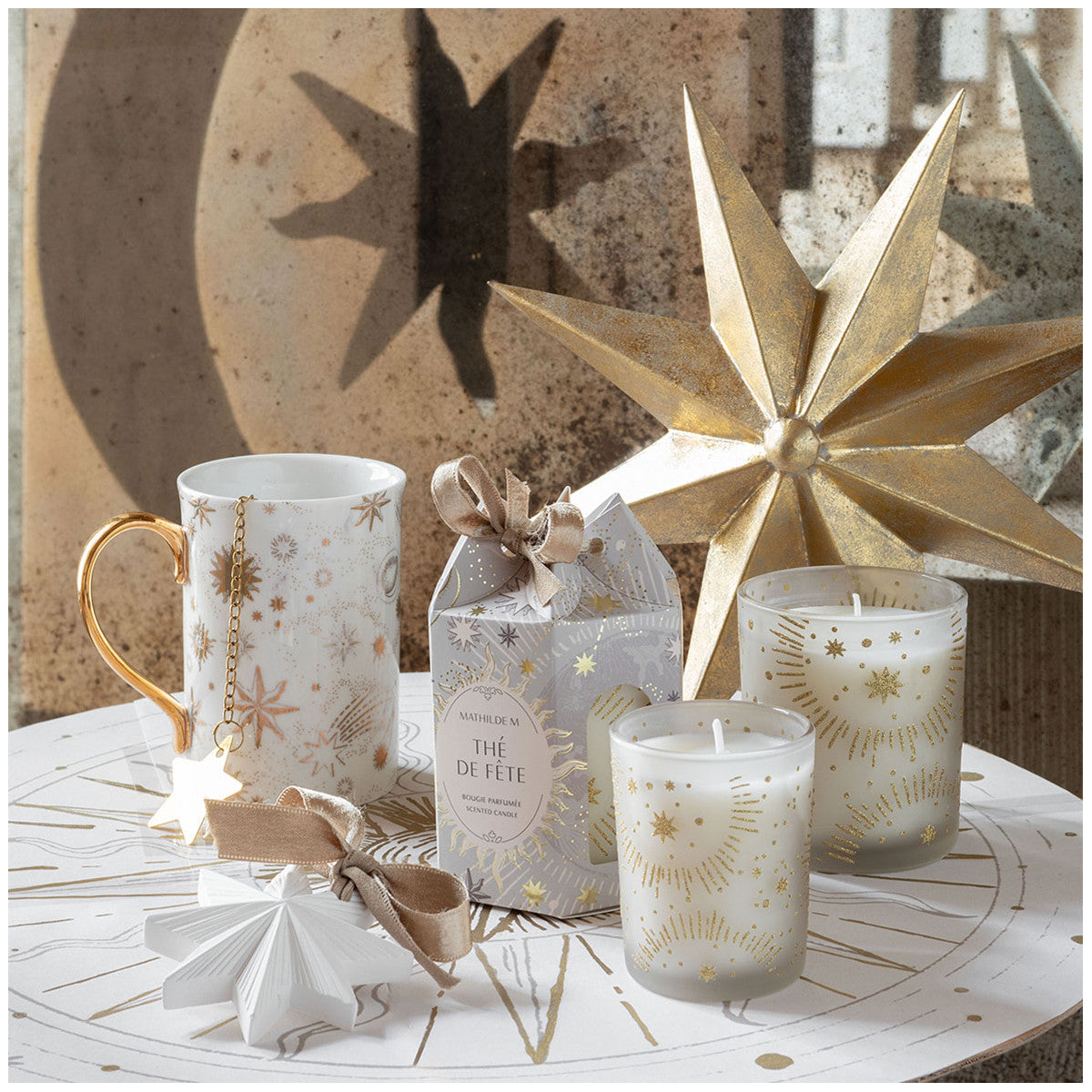 Scented candle Fête Céleste 160 g - Festive Tea - Mathilde M