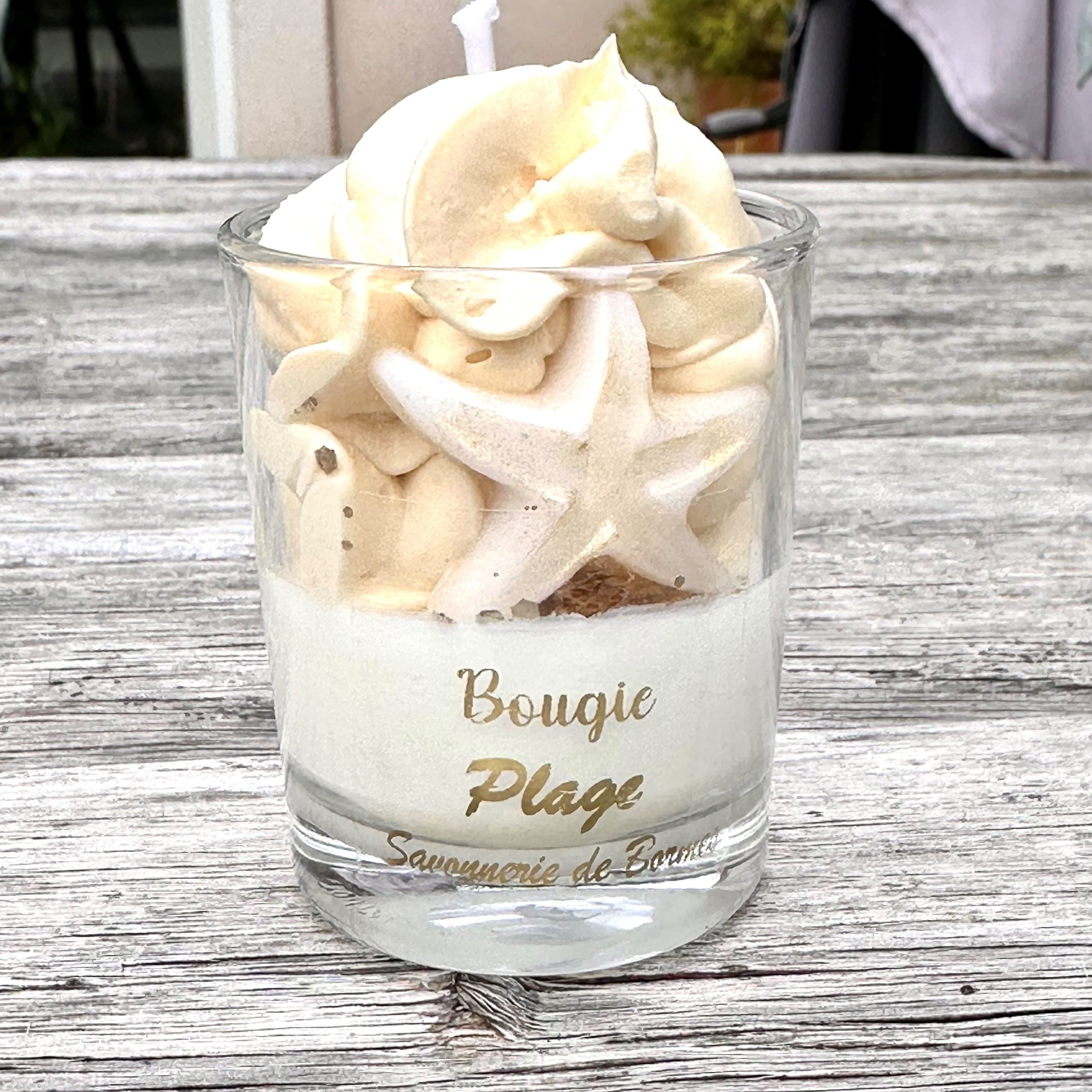 Mini bougie pâtissière PLAGE - Bougie Gourmande