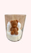 Teddy bear candle for announcing baby's arrival - 90 gr - Savonnerie de Bormes