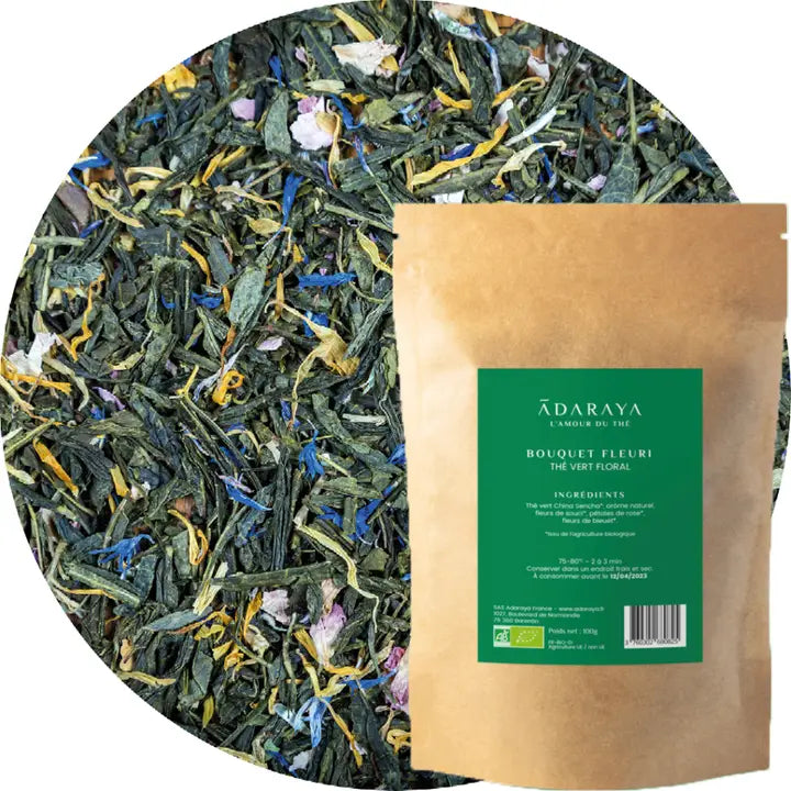 Organic Green Tea Bouquet Fleuri - A Sweet and Floral Infusion 