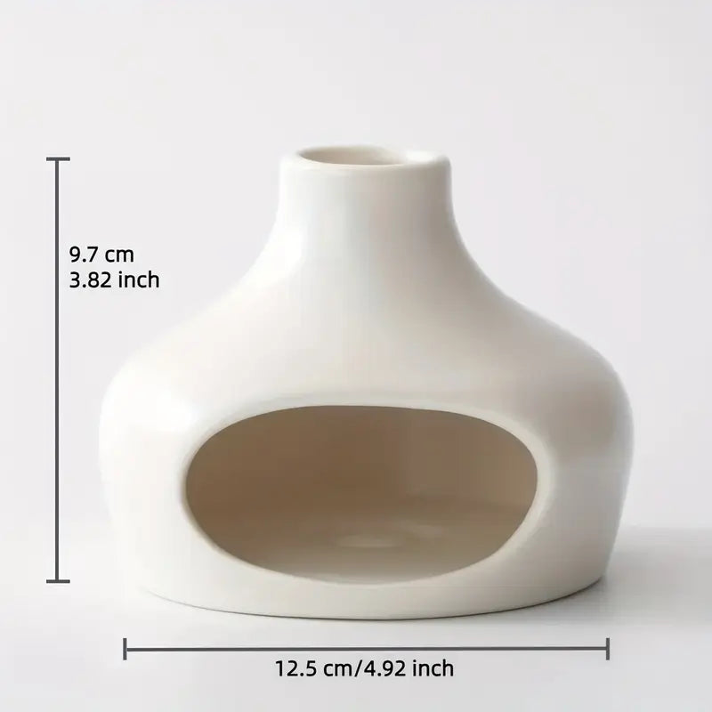 Brûleur de Palo Santo & Sauge en Céramique avec Cheminée – Design Élégant