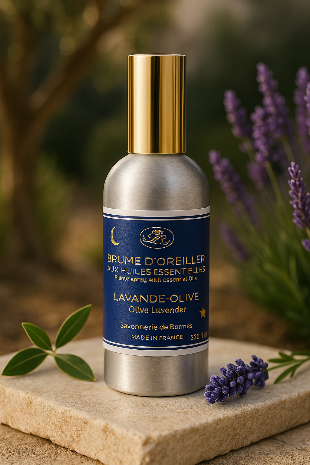 Brume d'Oreiller - Lavande-Olive - Savonnerie de Bormes