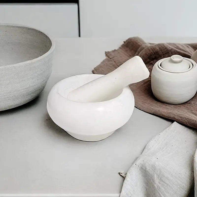 Ensemble de Mortier & Pilon en Marbre Premium