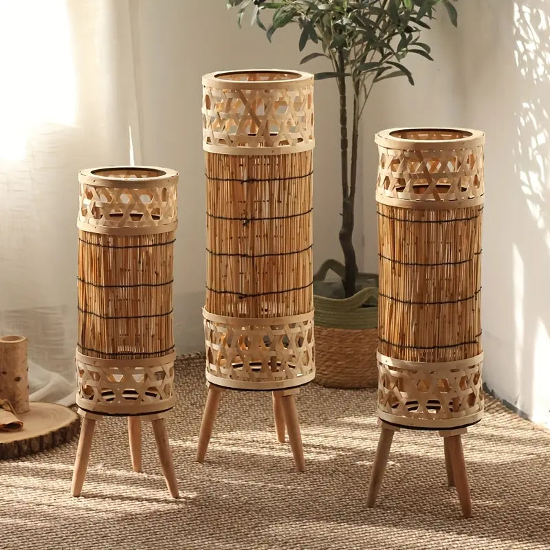 Lanterne Vintage sur Pied – Éclairage d’Ambiance Sans Électricité