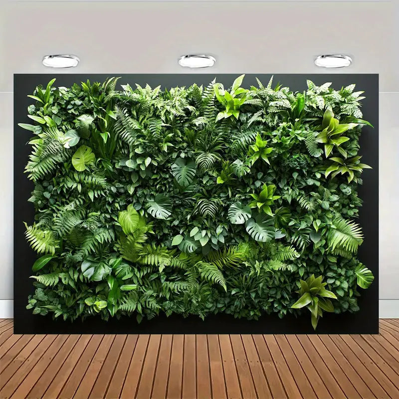 Toile Végétal Artificiel en Mélange de Polyester - Décoration Murale Suspendue