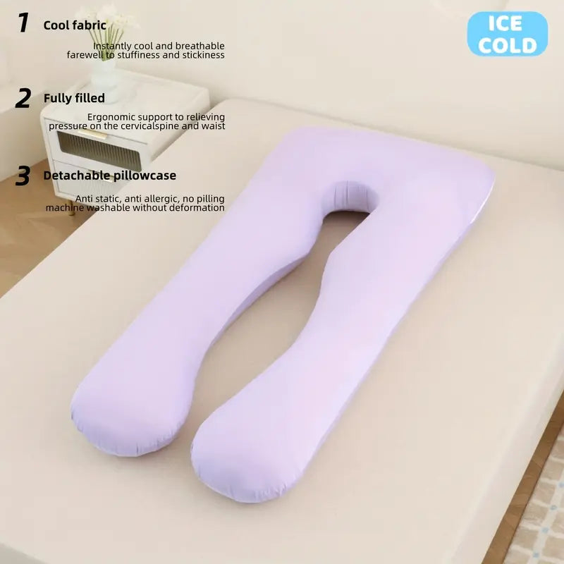 Oreiller Ergonomique en Forme de U – Tissu Rafraîchissant & Respirant