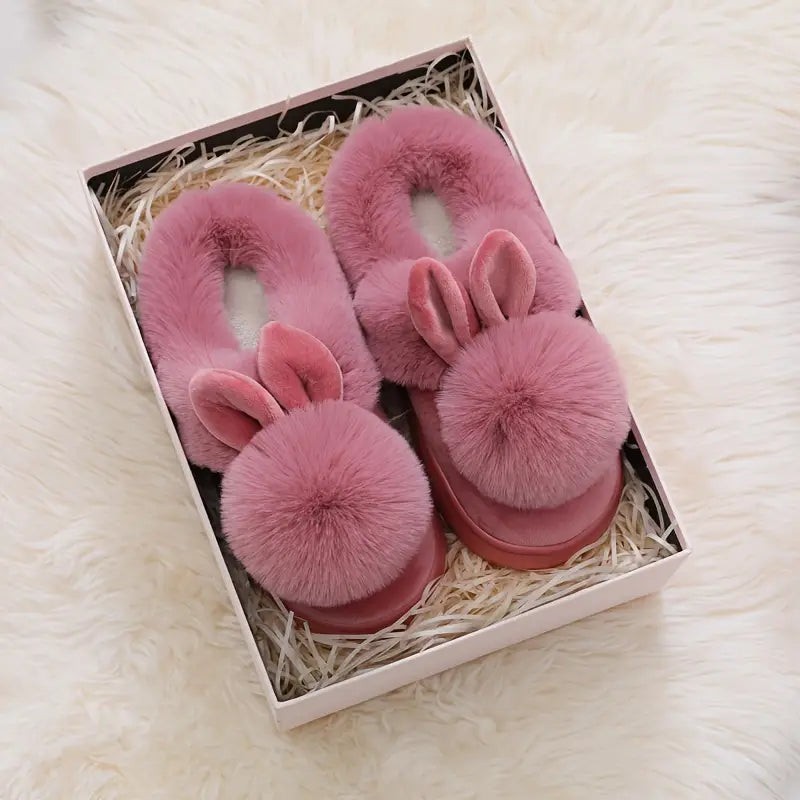 Chaussettes-Chaussures Chaudes à Boule Unique – Unisexe, Semelle Épaisse