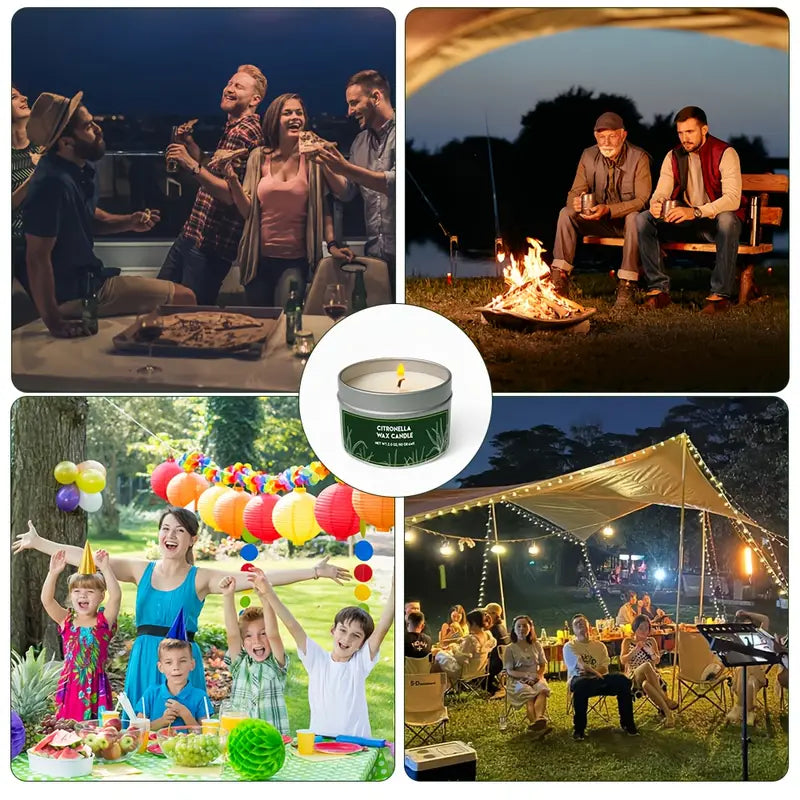 Lot de Bougies à la Citronnelle – Cire de Soja Naturelle