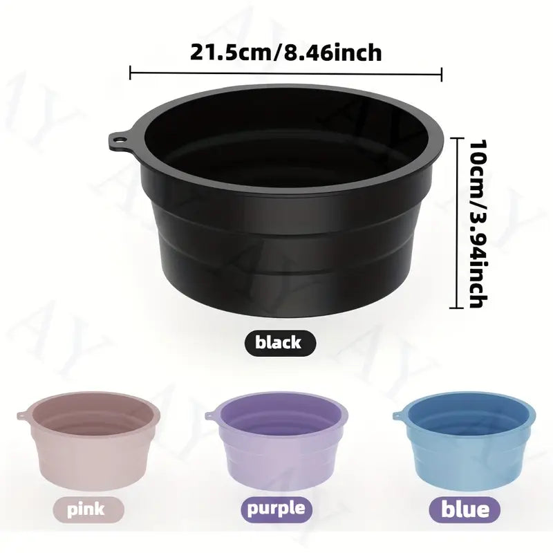 Bassin à Glace en Silicone Pliable avec Plateau Intégré