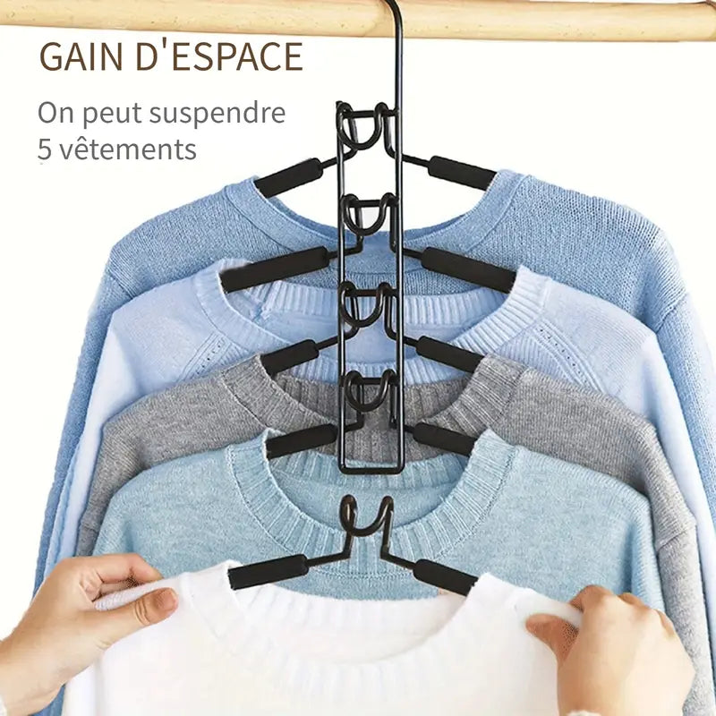 Étagère Magique 5 Niveaux – Organisateur Gain de Place pour Placard