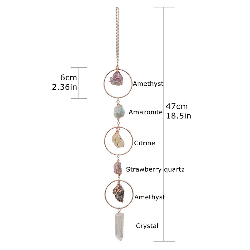 Pierres Précieuses de Charbon Naturel Brut - Attrape-Soleil Reiki 7 Chakras