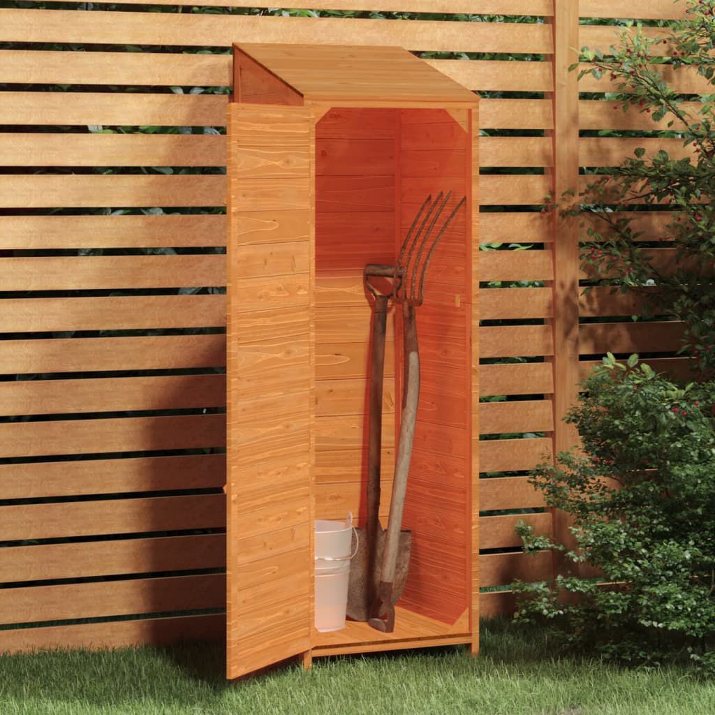 Remise de jardin en sapin massif - Compacte et robuste Marron