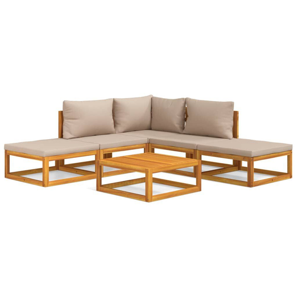 Salon de jardin 12 pcs en bois d’acacia