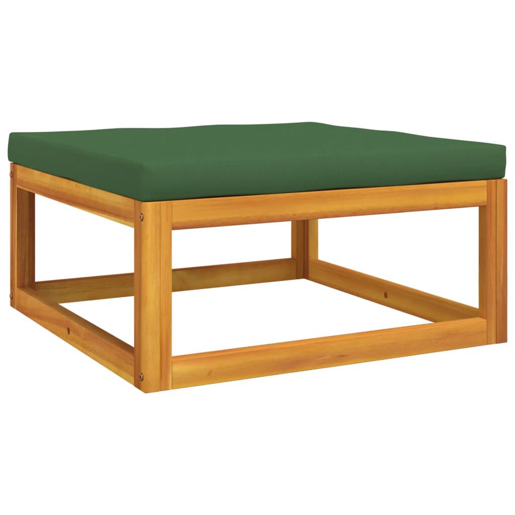 Salon de jardin 2 pcs bois d’acacia – Élégance & confort Vert