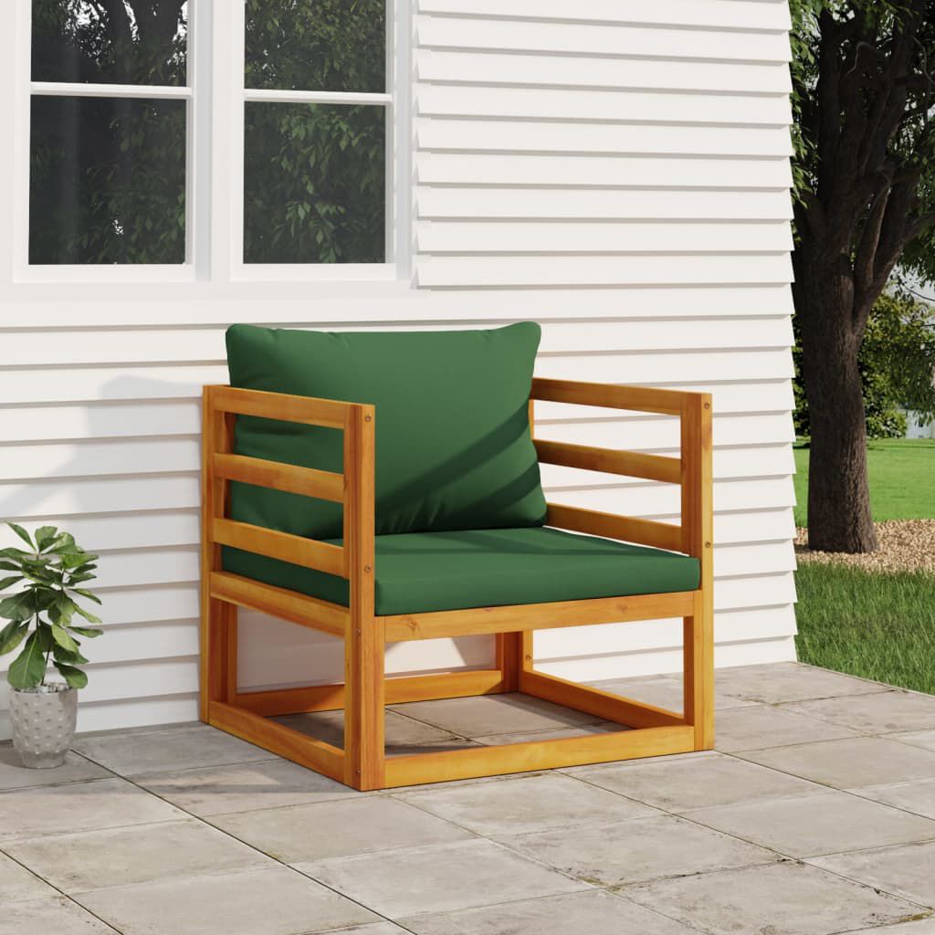 Salon de jardin 2 pcs bois d’acacia – Élégance & confort Vert