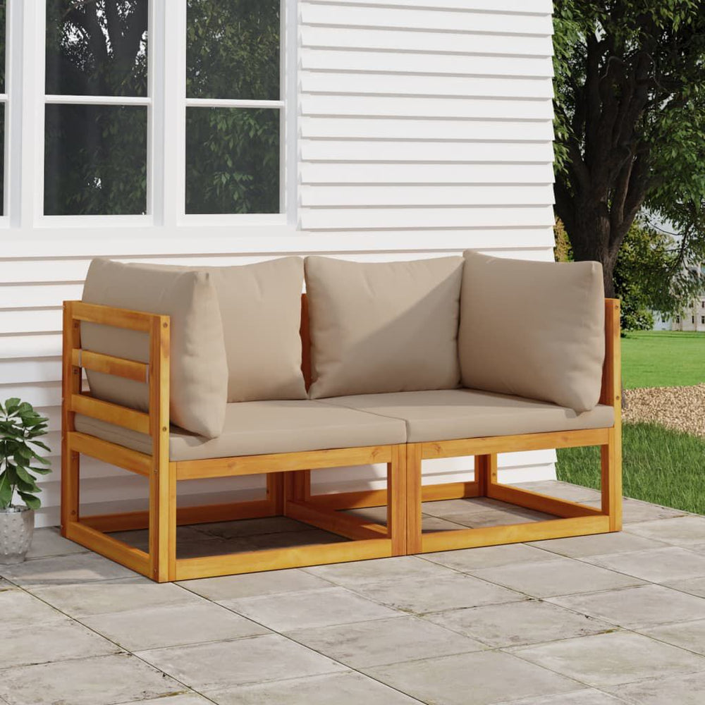 Salon de jardin 2 pcs bois d’acacia