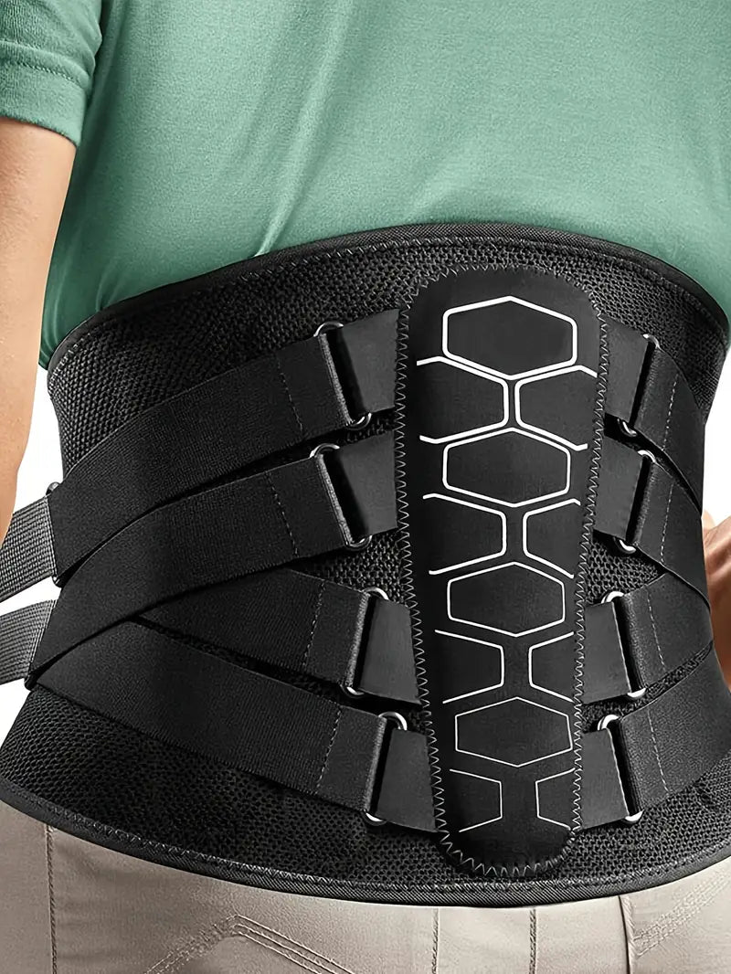 Ceinture de Soutien Lombaire en Néoprène pour Hommes – Compression Double et Maintien du Dos