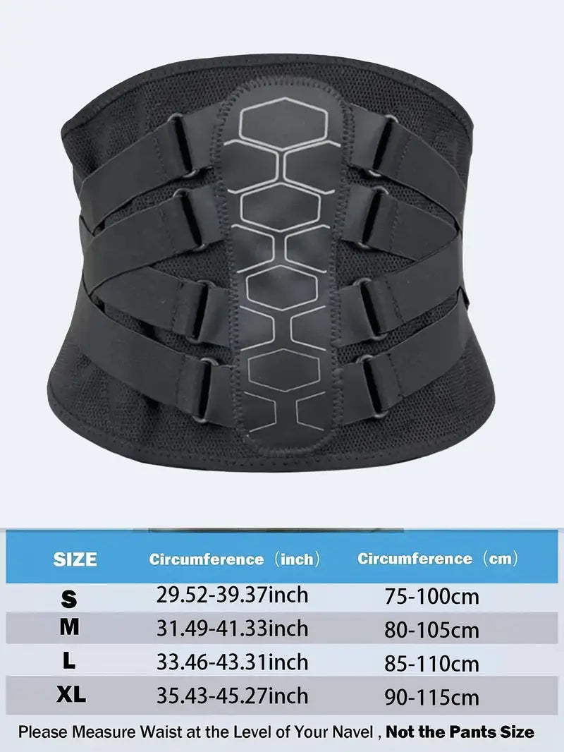 Ceinture de Soutien Lombaire en Néoprène pour Hommes – Compression Double et Maintien du Dos