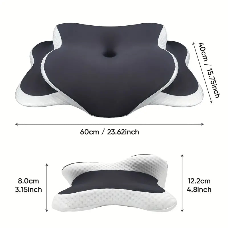 Oreiller ergonomique pour dormir sur le dos ou le côté