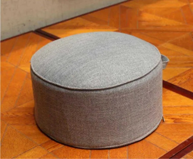 Coussin de Méditation Rond en Lin - Élégance et Confort pour Votre Bien-Être