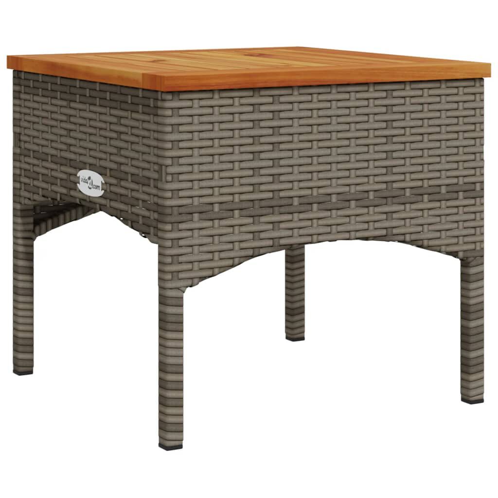 Salon de jardin 3 pcs résine tressée noir avec coussins Gris
