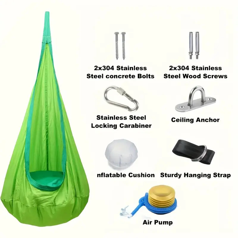 Chaise Suspendue avec Coussin Gonflable – Pour Intérieur et Extérieur