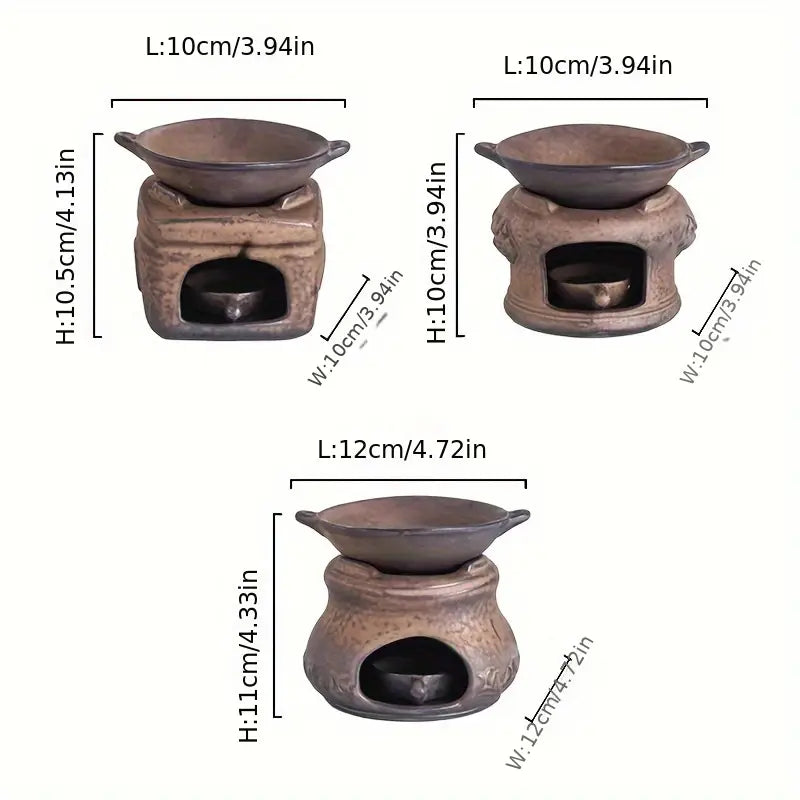 Brûleur d'Encens & Diffuseur d'Huiles Essentielles en Céramique