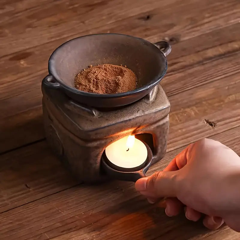 Brûleur d'Encens & Diffuseur d'Huiles Essentielles en Céramique