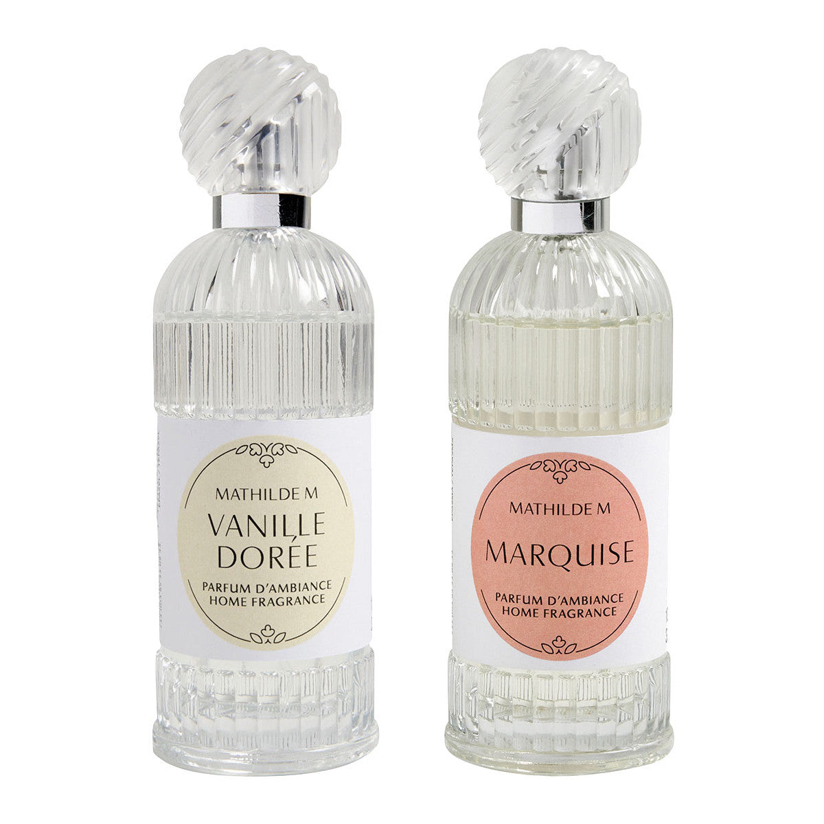 Coffret Mix and Match Parfum d'Ambiance Marquise & Vanille Dorée – Mathilde.M